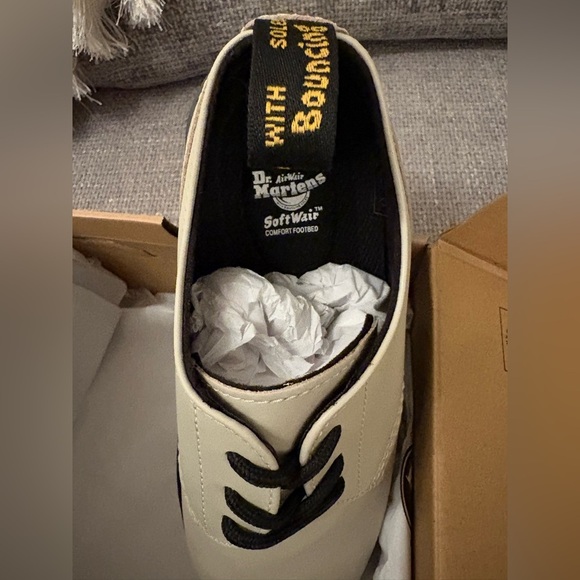 BNWT Dr. Martens Audrick 3 eye Shoes – Cobblestone Gray – Size 9 - Picture 10 of 15